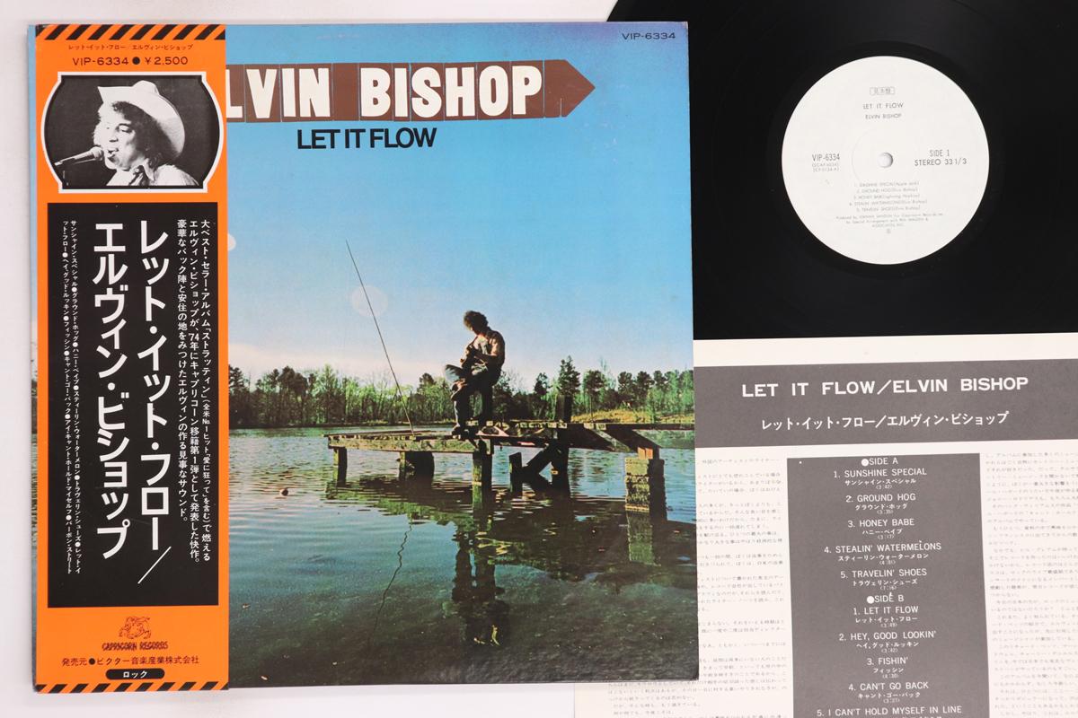 

LP Record ELVIN BISHOP - Let It Flow VIP6334PROMO CAPRICORN 1976 Japan Obi Rock Used