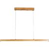Chandelier , Wood Linear Pendant Light LED Lighting Fixture Wooden Chandelier Dining Room Ceiling Suspension Hanging Light Adjustable Island Lights
