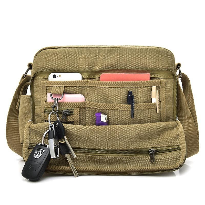 Neue Retro Leinwand Tasche männer Tasche Schulter Tasche männer Casual Tasche Messenger Tasche