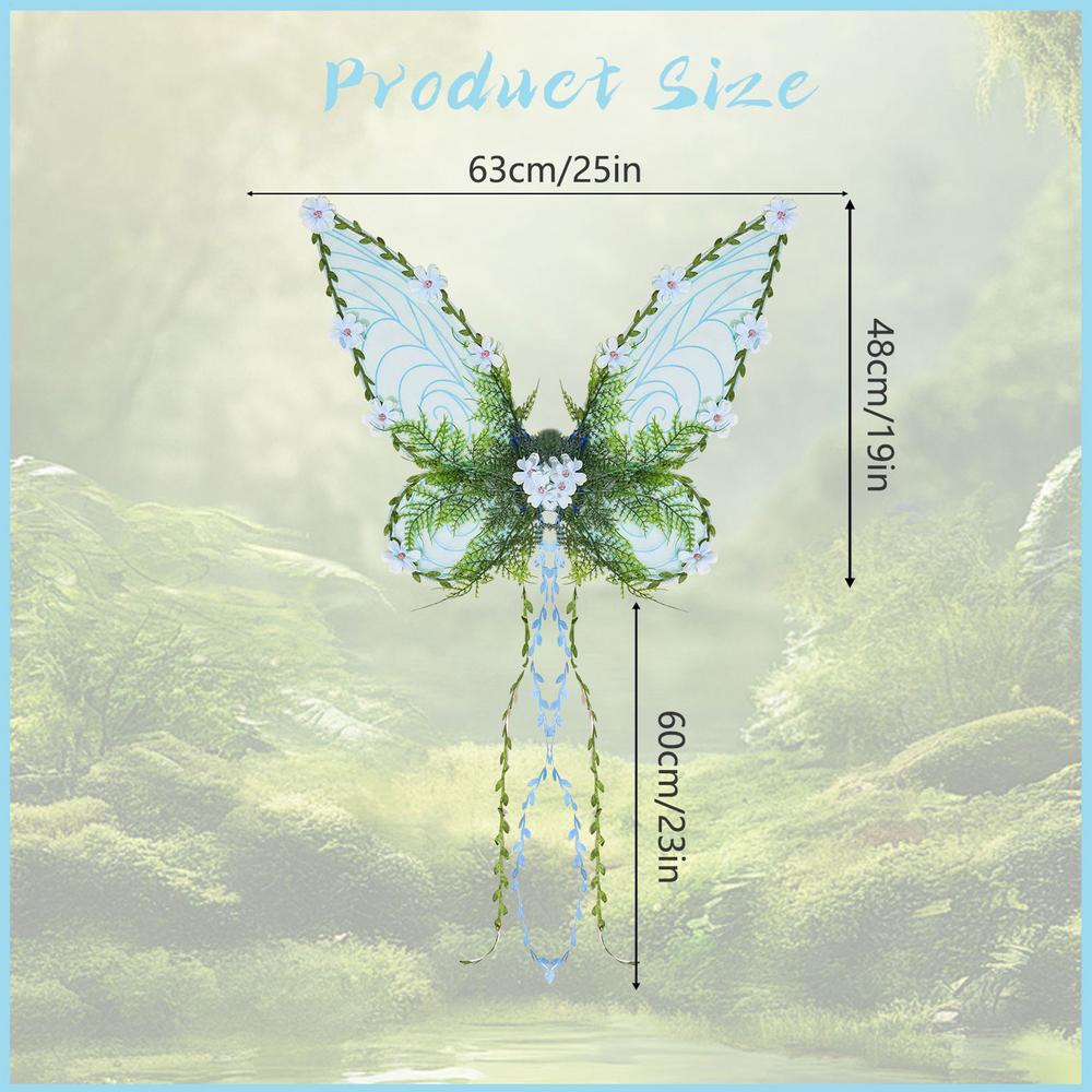 Fairy Wings Adult Fairy Costume With Vines Women's Costume For Pride Festival Cosplay Party Holiday Garden Makeup Christmas