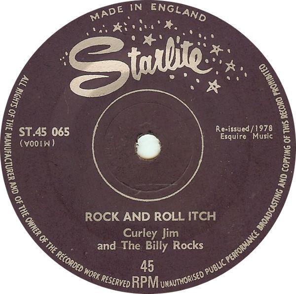 7inch Record CURLEY JIMBILLY ROCKS  Rock And Roll Itch ST45065 STARLITE 1978 UK Rock Used