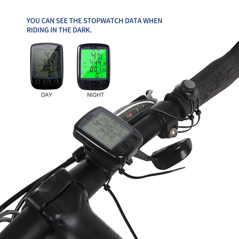 Bicycle Waterproof Digital LCD Computers MTB Speedometer Cycling Odometer Speedometer