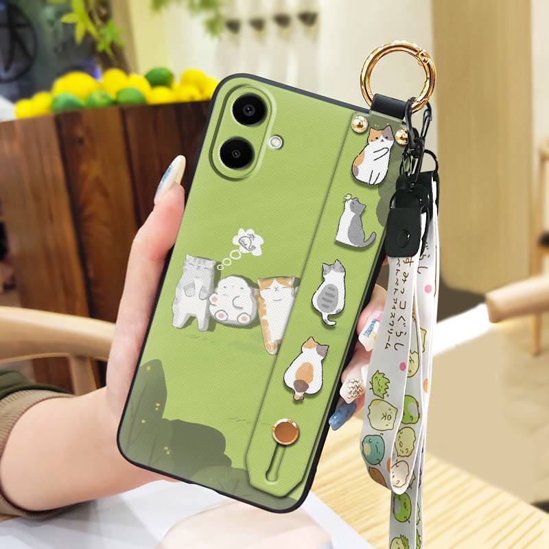Cute Anti-knock Phone Case For Samsung Galaxy A06/SM-A065F/M Wristband Ring Fashion Design Waterproof Durable Shockproof
