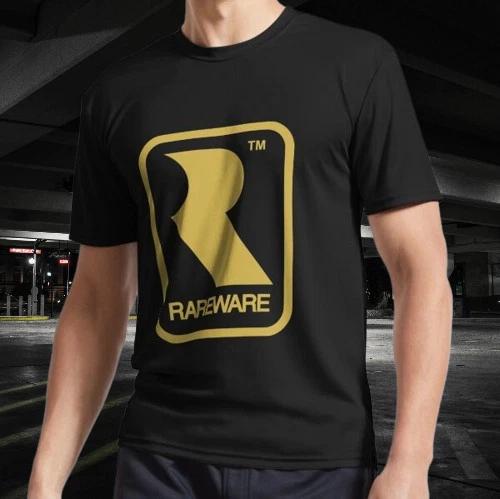 

Rareware Logo Vintage Active T-Shirt Funny Size American Unisex T- Shirt 2XL
