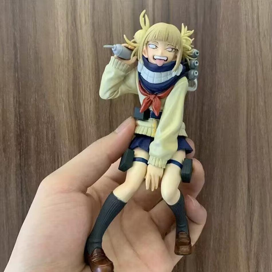 Anime My Hero Academia Anime Figure Toga Himiko Cute Uniform Action Figures PVC Model Toy Adult Collection Statue Fans Gift 17CM