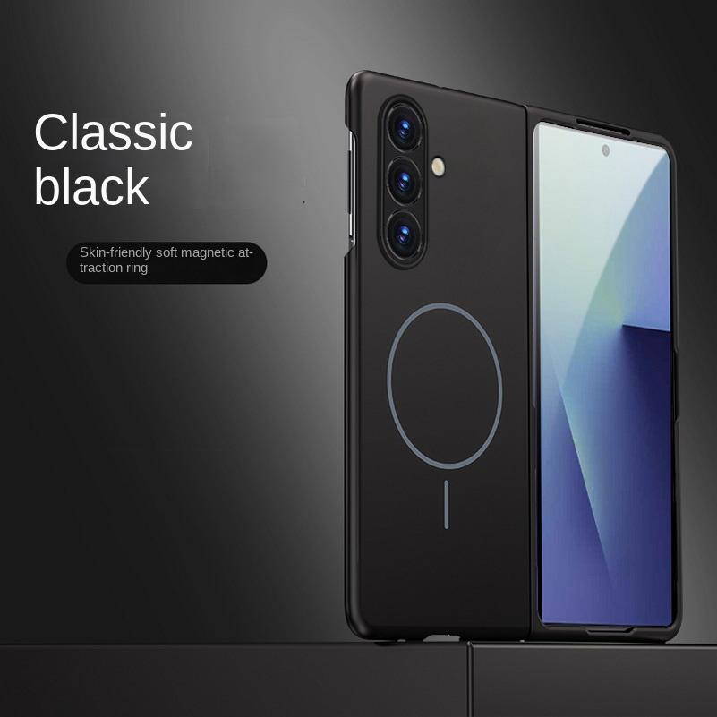 

Slim Bezel-less Skin Feel Thin Magnetic Ring Case For Samsung Z Fold 7 Galaxy Z Fold Special fold 6 5 4 Camera Protect Cover Galaxy Z Fold4