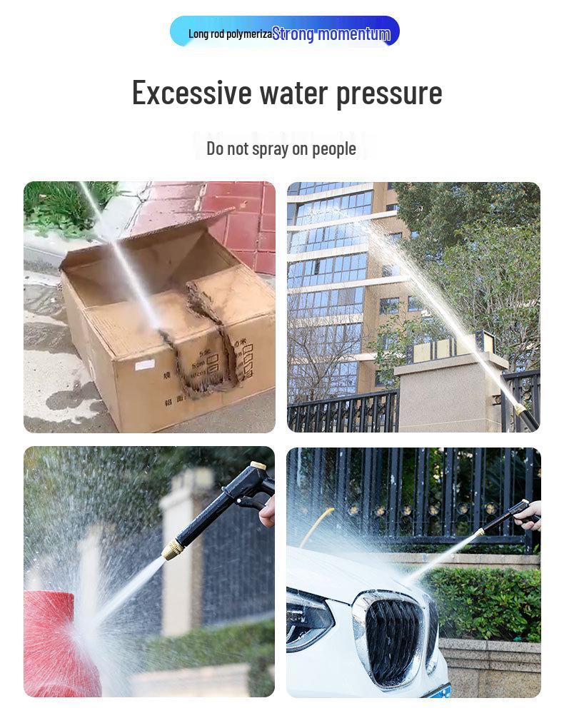 High-Pressure Retractable Spray Gun for Household Water Hose - Ideal for Car Wash and Garden Use