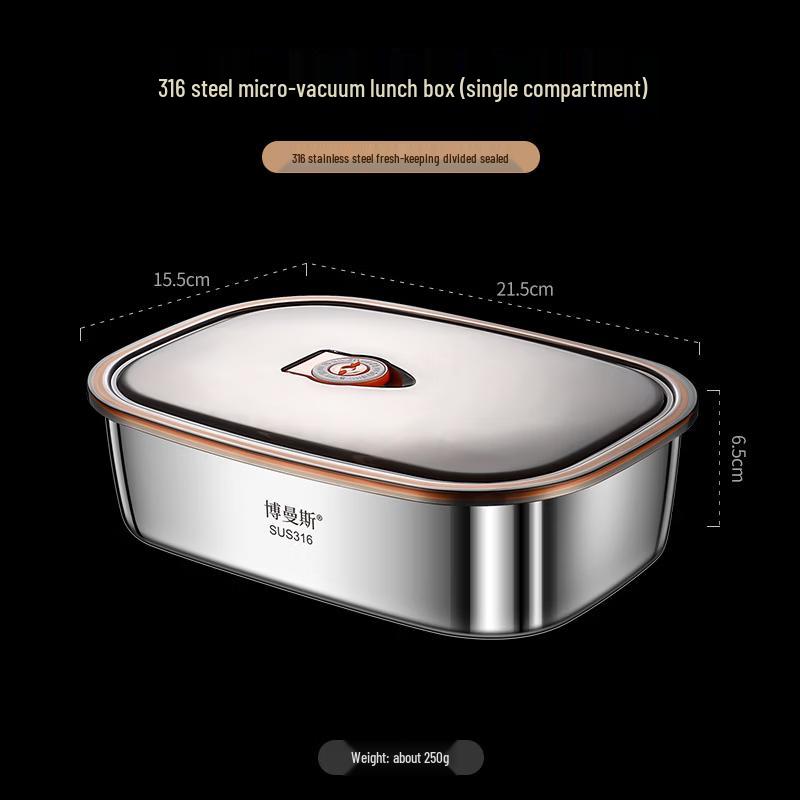 Cmaos 316 Stainless Steel 4-Layer Lunch Box
