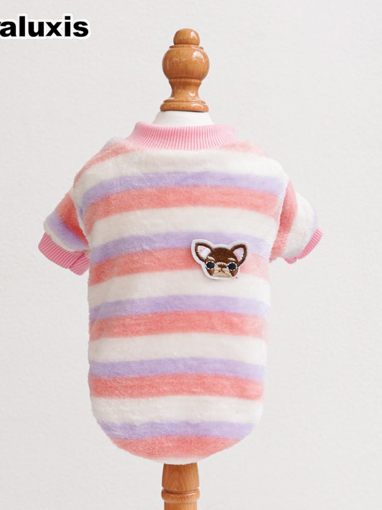 Pet Winter Warm Embroidery Clothes for Dogs and Cats -
