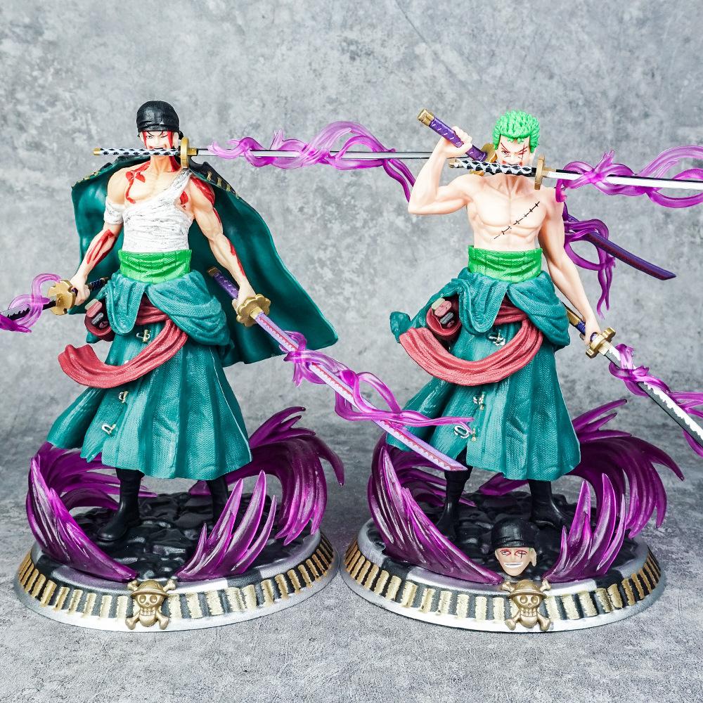21cm Figure Bath Blood Roronoa Zoro PVC Figure Collection Model Anime Birthday Gifts