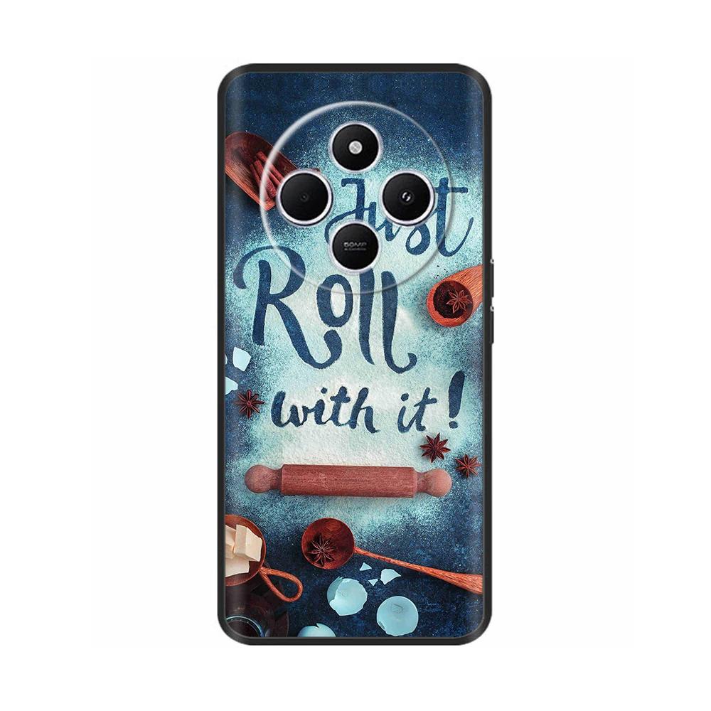 Shockproof Funda For Xiaomi Redmi A4 5G Case 6.88" Soft TPU Silicone Phone Cover For RedmiA4 2024 A 4 Capas Printed Heart Flower