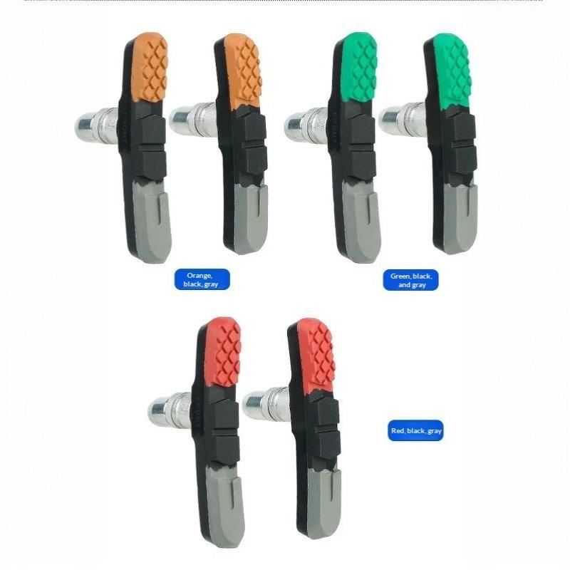 2 Pcs Robust Hard Wearing Rubber 70Mm V Brake Pads For Metal Rim Fit Wet Dry Conditions