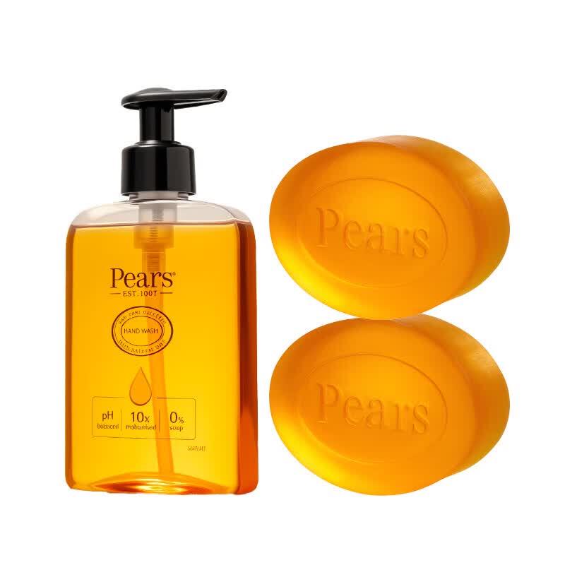 PEARS Amber Orange Nourishing Soap & Hand Wash Set