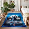 Crystal Velvet Rug Custom Name Text, Soft Non Slip Floor Mat Home DecorThe Addams Family