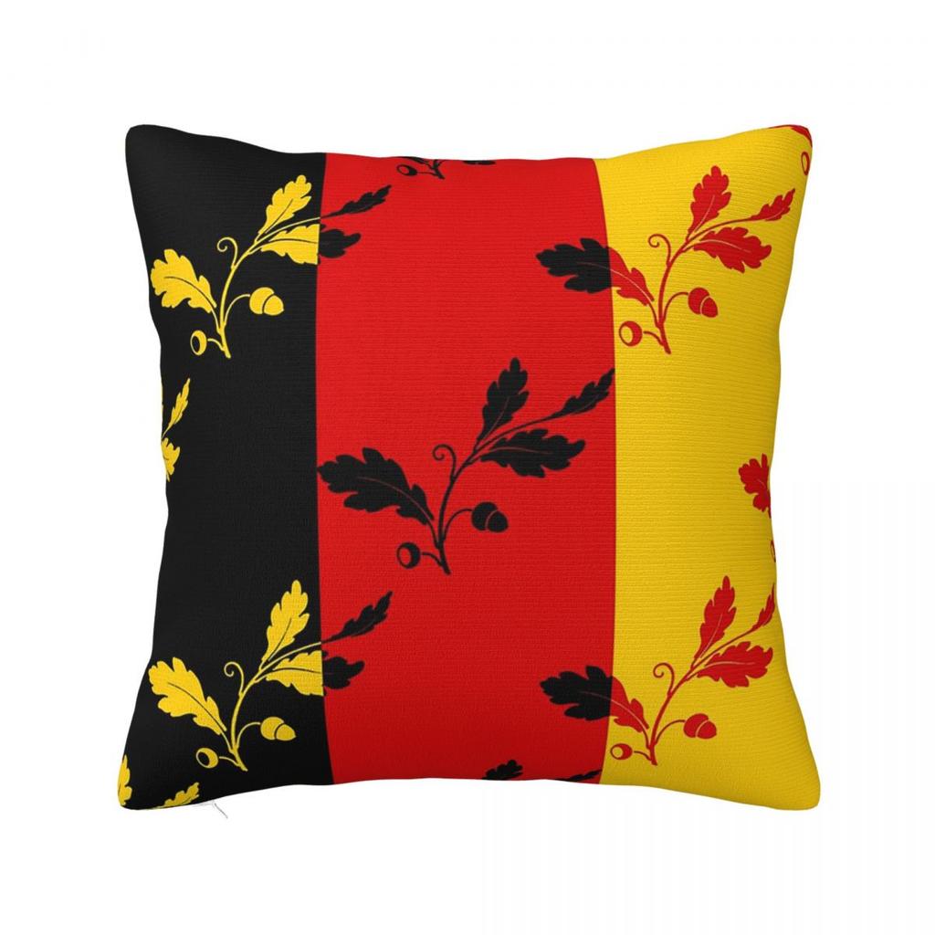 Germany Flag German Patriotic Square Pillowcase Cushion Cover Pillow Case Throw Pillow Cover for Home Bedroom Car