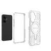 Coque magnétique translucide BIBERCAS pour Xiaomi Poco F7 Redmi Turbo 4 Pro 5G Chargement sans fil Cadre en TPU Coque arrière en plastique pour téléphone