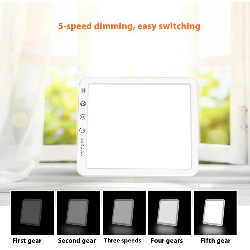 SAD Phototherapy Lamp Intelligent Phototherapy Lamp SAD Emotional Phototherapy Lamp Three Kinds of Color Temperature Intelligent Timing 15000LUX