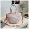 Fresh and sweet girl simple casual going out large capacity solid color spring hand carry shoulder small messenger bag
