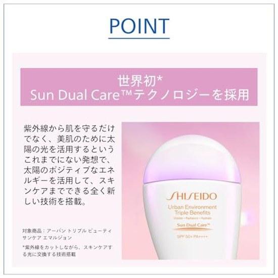 SHISEIDO Sun Care Urban Triple Beauty Emulsion 30mL SPF50+ PA++++ Sunscreen UV Milk Type Protection (for Face) Moisturizing