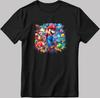 Super Mario Short Sleeve White-Black Men's / Women's T Shirt N208