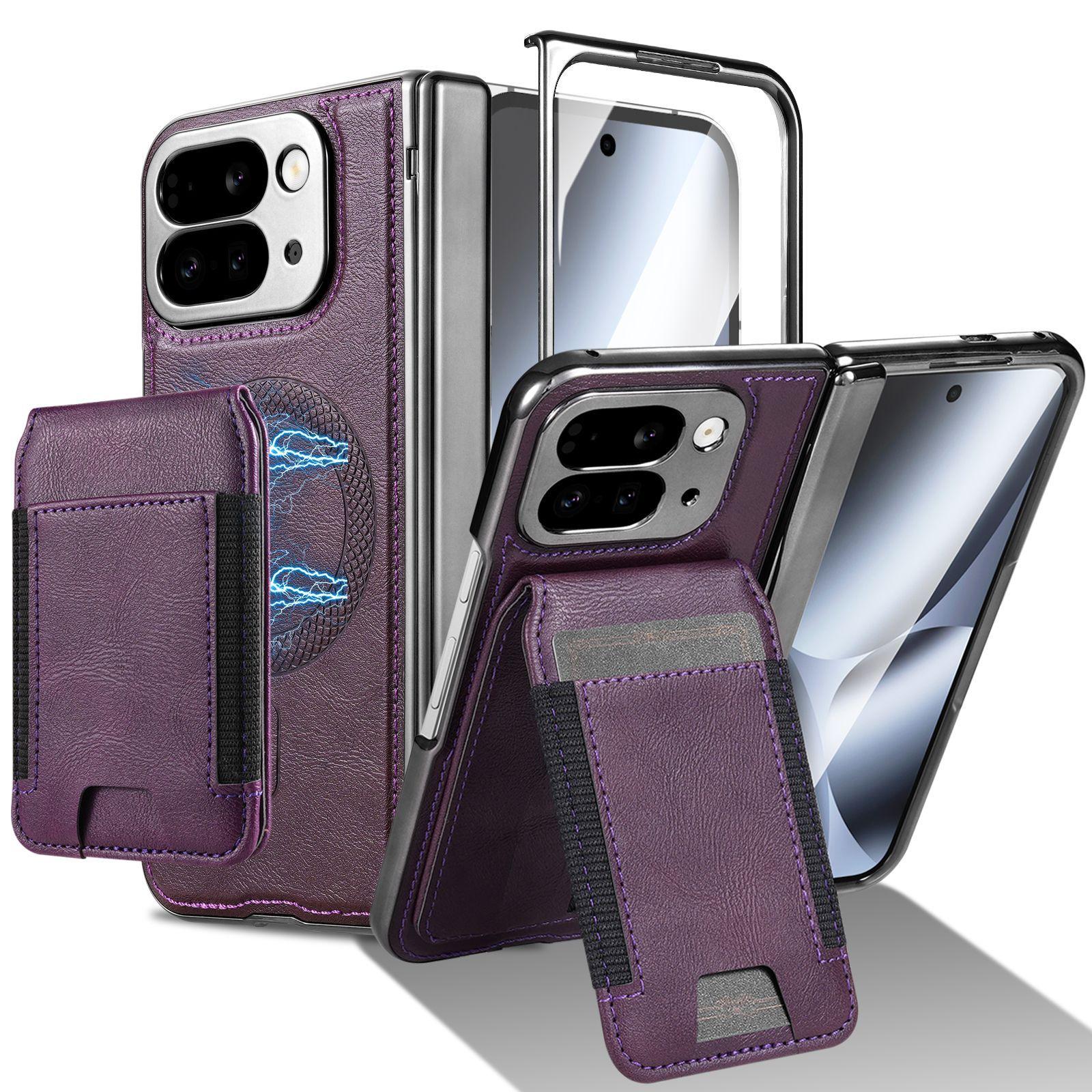 Magnetic Wallet Leather Case For Google