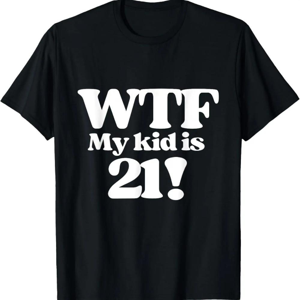 

21-й день рождения для мамы 21-летний ребенок сын дочь подарок футболка XXXL чёрный