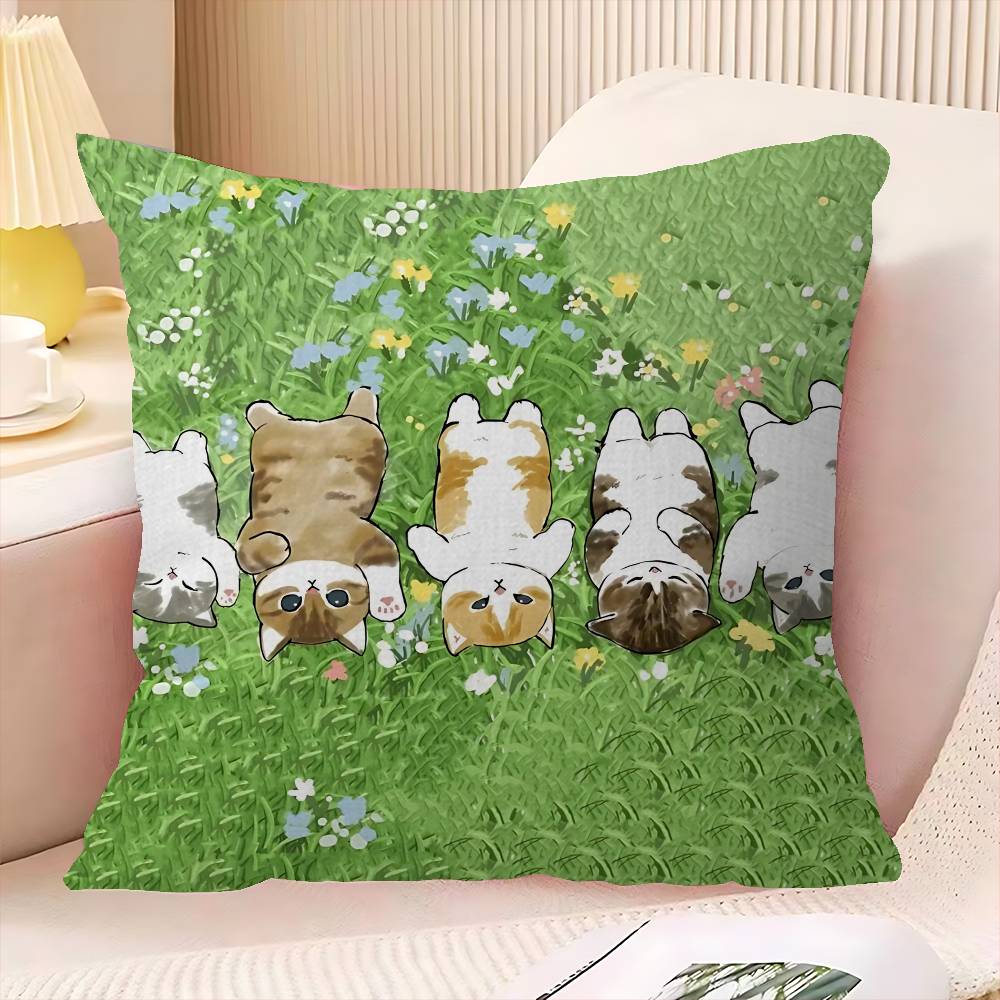 Funny Cat Mofusand Pillow Anime Pillow Sofa Bed Head Pillow Cover Cushion Cover 45X45 Cm Fashion
