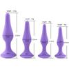 4Pcs / Set Anal Trainer Kit Soft Silicone Black Or Purple Butt Plug Non Vibrating Butt Plugs