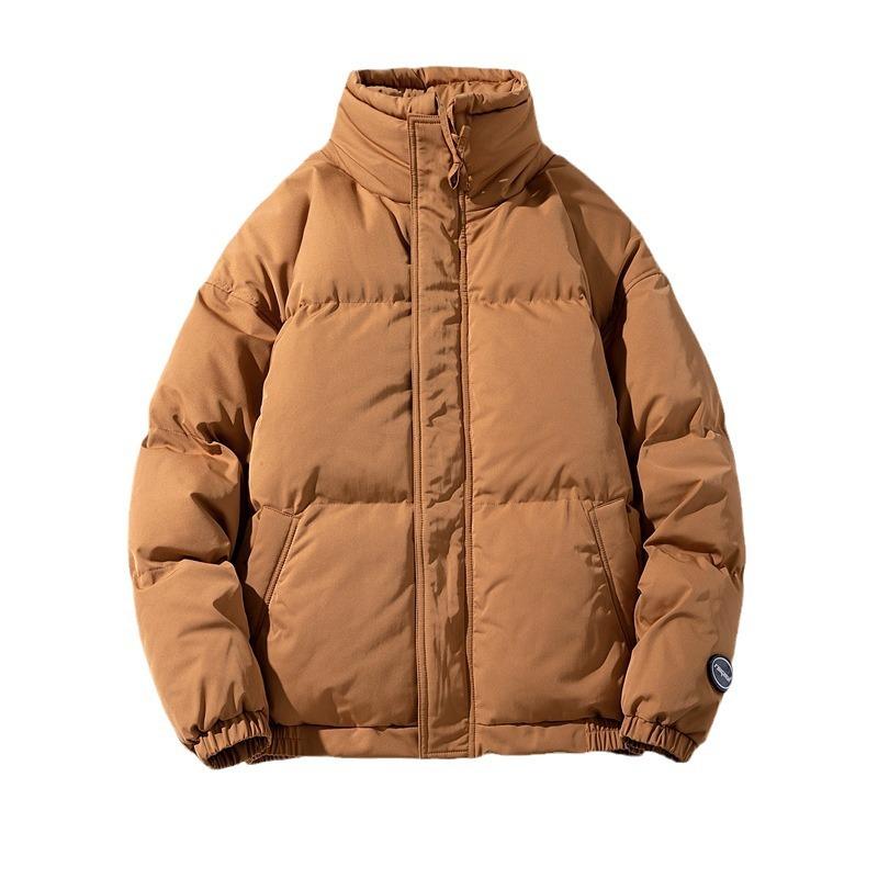 Autumn and Winter Thickened Warm Windproof Stand-up Collar Bread Clothes American Versatile Cotton Clothes Jacket
