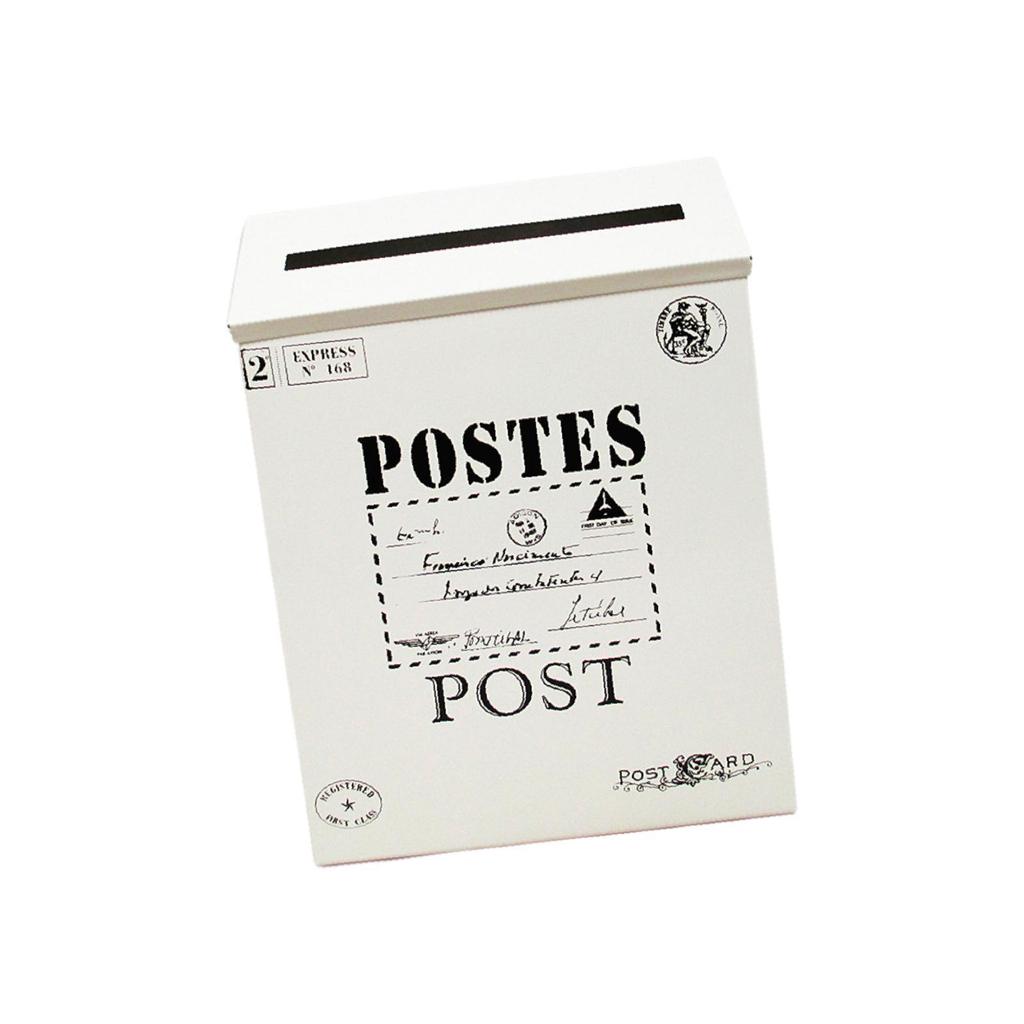 Wall Mounted Mailbox Newspaper Holder Box Letter Box Large Capacity Vintage Wall Hanging Mail Box for Outside House Yard Gate