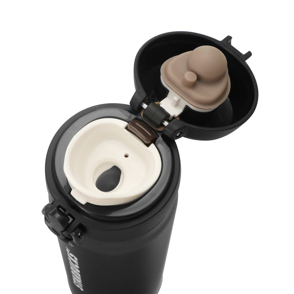 Starbucks Handy Stainless Steel Bottle Tumbler, Matte Black, 500ml (2023 Model)