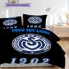MSV Duisburg Pattern Bedding Quilt Set Quilt Cover Pillowcase Home Decoration Birthday Gift (1 * Duvet Cover + 2 * Pillowcase, Without Core)