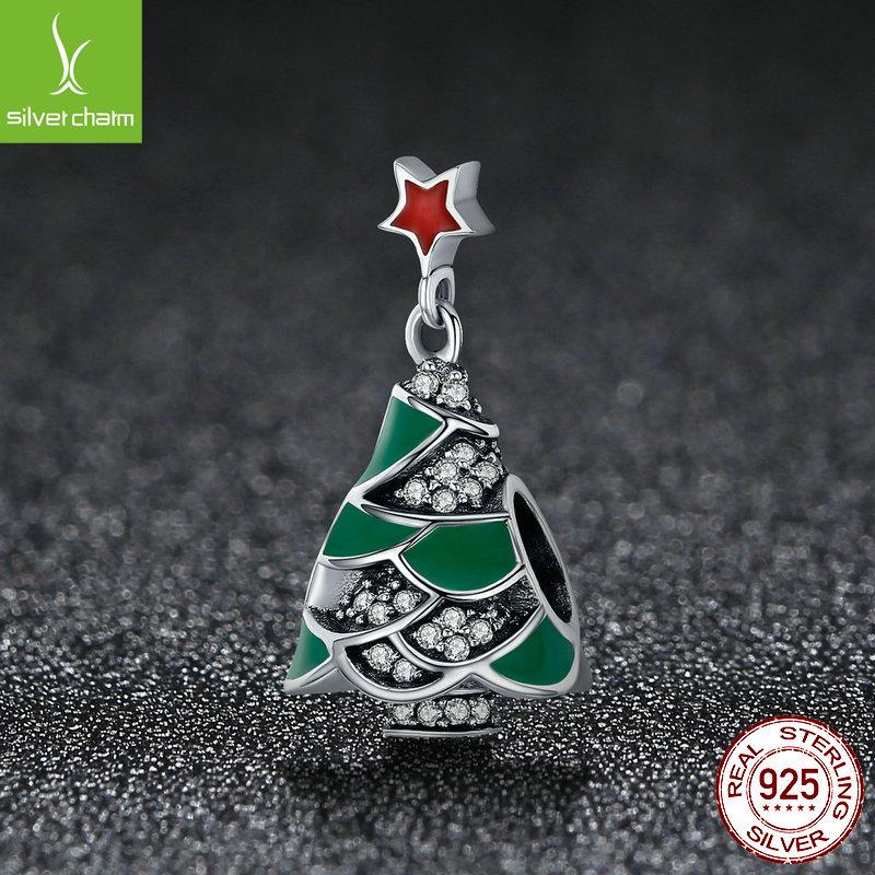 Yinziyun S925 Sterlingsilber Weihnachtsbaum Perlenarmband für Damen