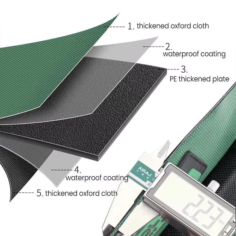 Multifunctional 16/13inch Tool Bag Thickened Large Capacity Waterproofed Wear-Resistant Toolkit MultiPocket Electrician Storage