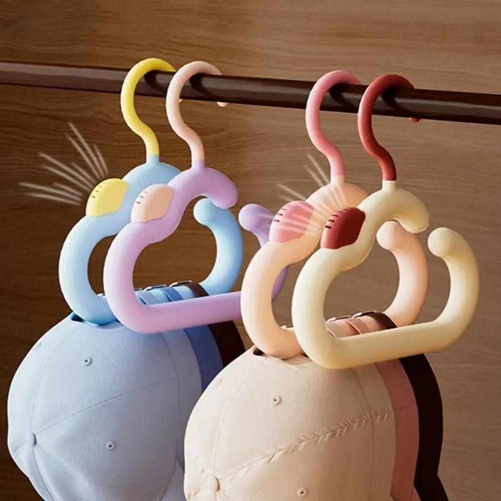 2PCS Multi-functional Dopamine Aroma Cloud Hook Colorful Plastic Hat Storage Hanger Anti Slip Hanging Bag Hanging Rack Bedroom