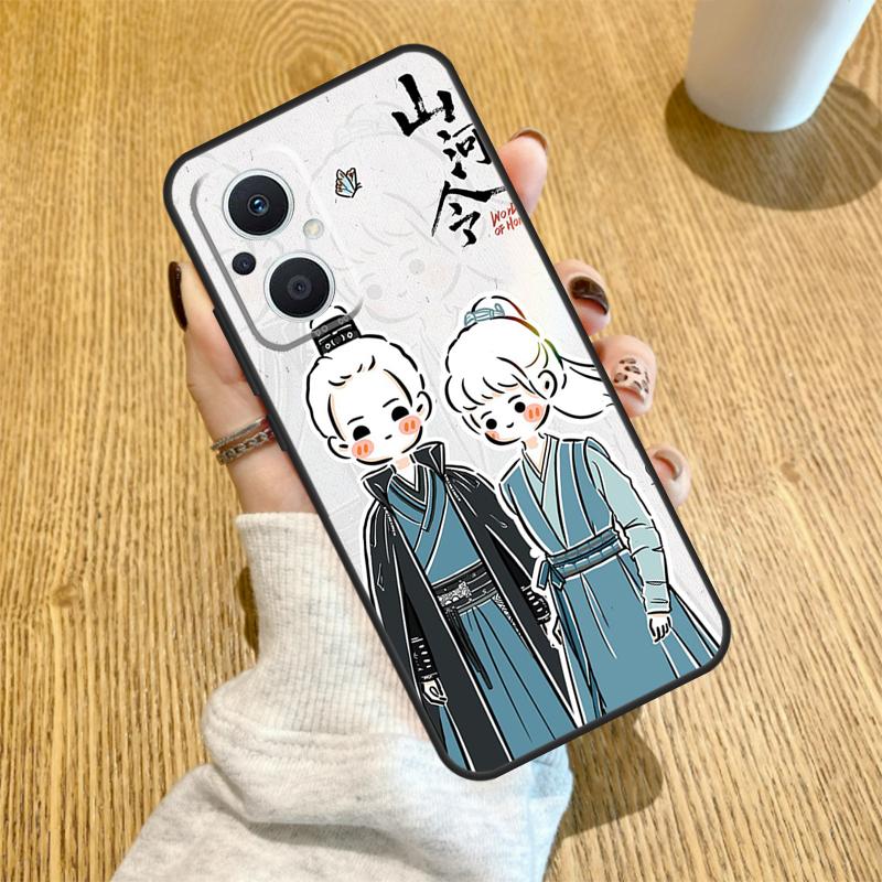 WORD OF HONOR Shan He Ling Cartoon Funda For OPPO Reno 7 8 Lite 14 F 13F 12F 11F 13 12 11 10 Pro OPPO Find X9 X8 X6 X5 Pro Case