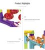 Versatile Interlocking Slide Blocks: 3D Marble Run Ejection Pipe Maze Toys