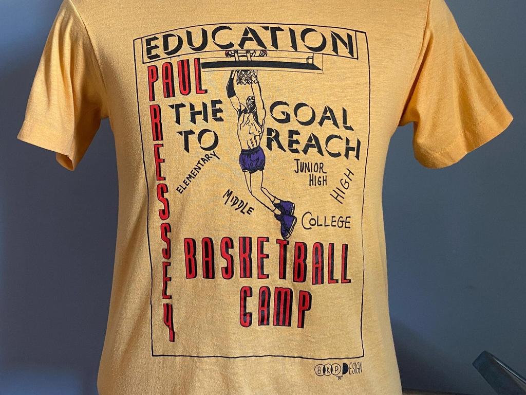 Vintage 80s Paul Pressey Basketball Camp T-Shirt - SMALL
