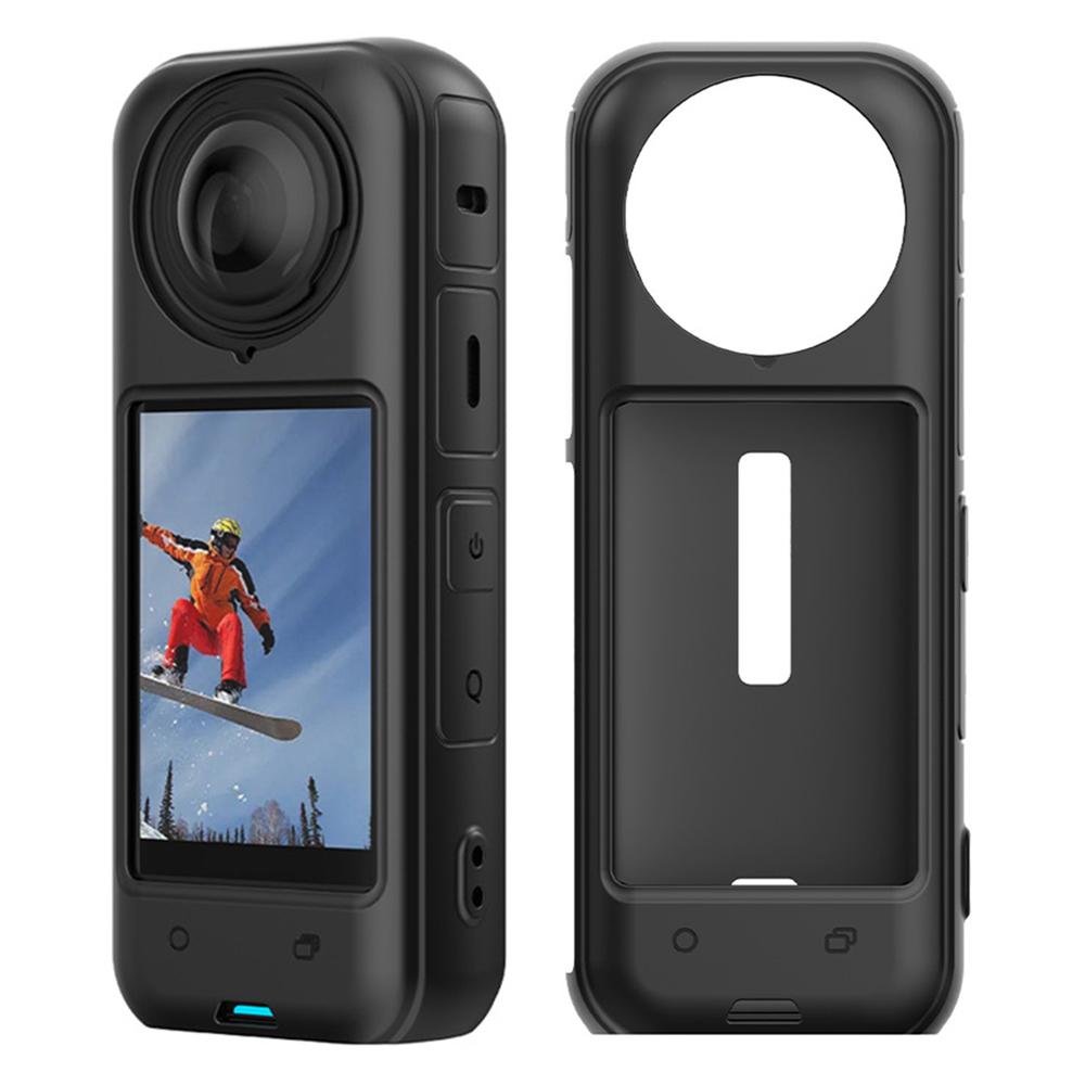 

FLYMILE For Insta360 X4 Action Camera Protection Case Anti-Scratch Silicone Cover A