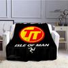 Motorrad Isle of Man TT Bedruckte Decken Flanell Warme Decke Weiche, gemütliche Decke Reisedecken Bettbezüge Geburtstagsgeschenk