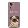 Cute Pug Dog Soft TPU Phone Case For Xiaomi Redmi Note 15 14 13 12 4G 10 11 Pro Plus 5G 14C 13C 12C 10C 9A Clear Cover