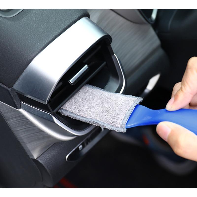 Perii Curățare Auto Mini Praf Dublu Capăt Perii Curățare Interior Ieșire Aer Auto Curățător și Perie Aer Condiționat Auto Instrument Pânză Curățare