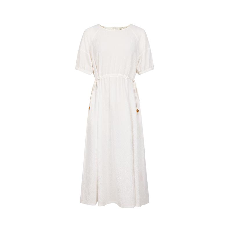 JUZUI Women's Commuter Casual Seersucker A-Line Dress