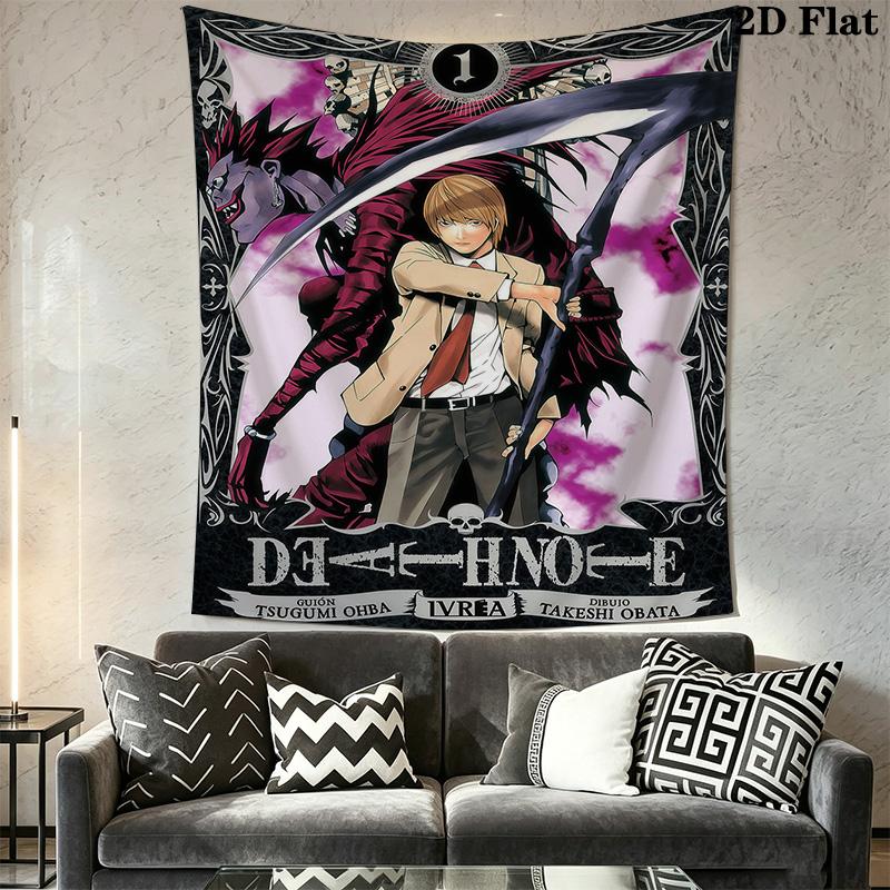Death Note Movie Light'S Revenge Tapestry Wallmounted Fashion Print Soft Home Decor Homestay Soft Decoration Tapestry