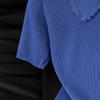 Women's Lyocell Blend Short Sleeve Lapel Knit Top