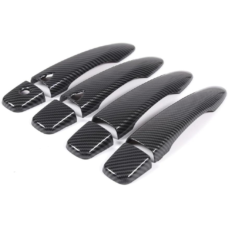 Exterior Door Handle Cover Compatible with Nissan Altima 2013-2018, Car Front Rear Outside Door Handle Outer Trim Cover Protector Decoration Covers