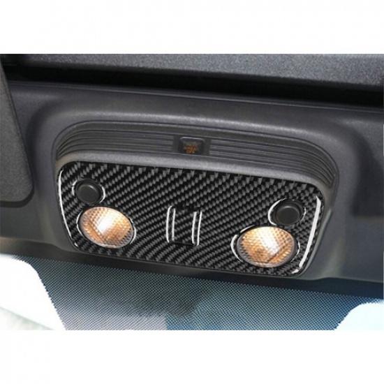 Bright Carbon Fiber Car Inner Reading Light Frame Cover For Ford Mustang 05-08