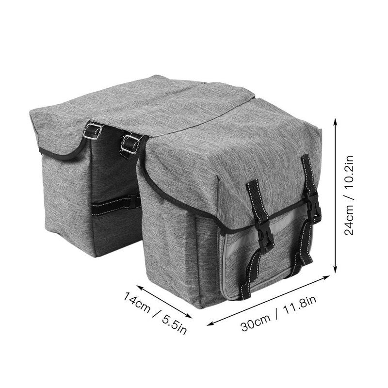Bags & Panniers Bike Back Pannier Bicycle Rear Seat Bag Grey