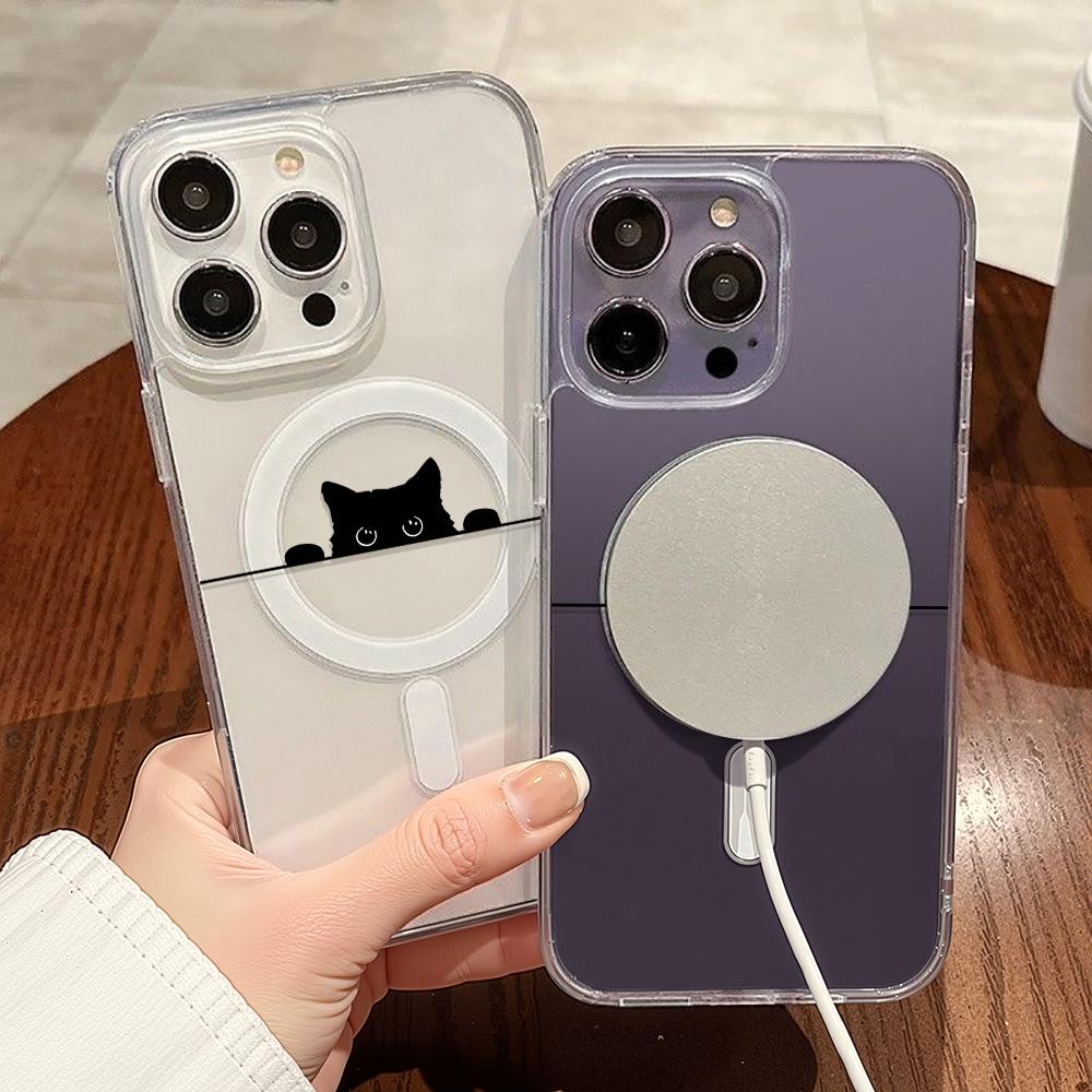 Magnetic Phone Case for iPhone 12 14 16 17 Pro 17 16 15 14 13 12 Pro Max  12 13 14 15  16 High Quality Shockproof Shell Full Protection Cute Style