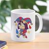 Cartoon The Amazing Digital Circu Coffee Mug Tableware Ceramic Ponmi Jax Clown Dishes Household Use Water Cup Creativity Mug Gift